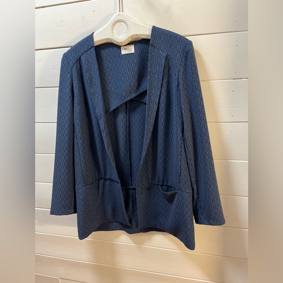 STELLA FOREST – Navy Textured Open Jacket (Size 40) - Picture 4 of 8